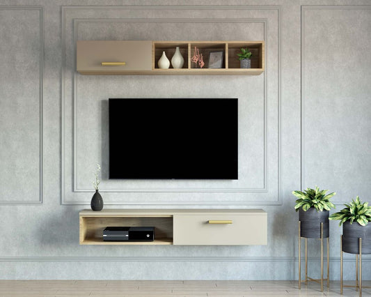 BHS Interio Minimal TV Unit Wall Paneling with Wall Trims
