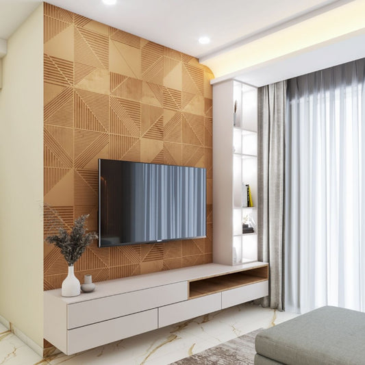 BHS Interio Modern TV Unit Wall Paneling with Pvc Hard Panel
