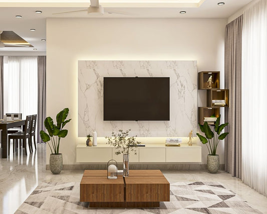 BHS Interio Contemporary Tv Unit Wall Paneling With Laminate