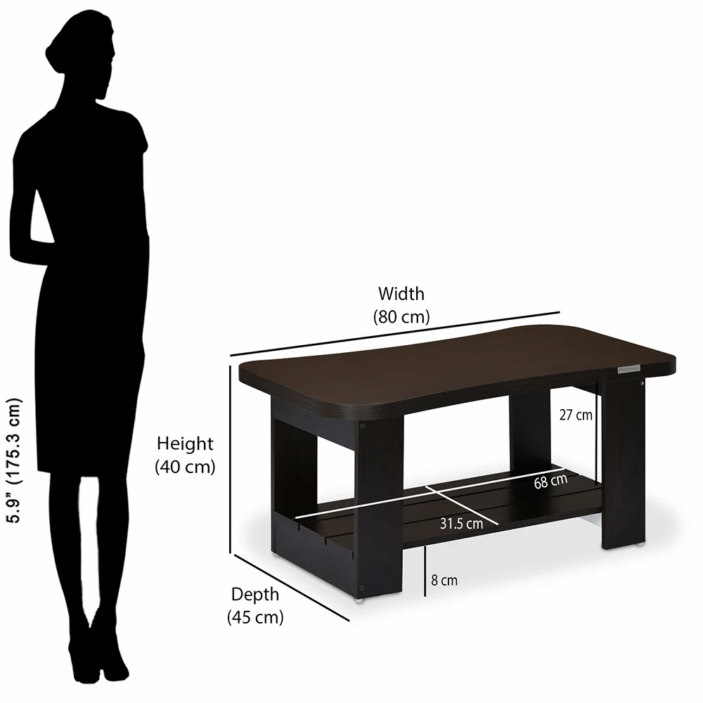 Rectangular ZORA CENTER TABLE WENGE